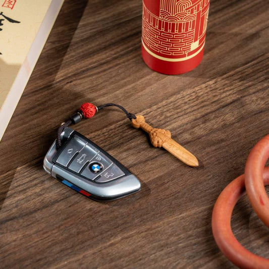 TaoVella Handcrafted Guardian Sword of Luck Keychain for Protection & Energy Cleansing - TaoVella