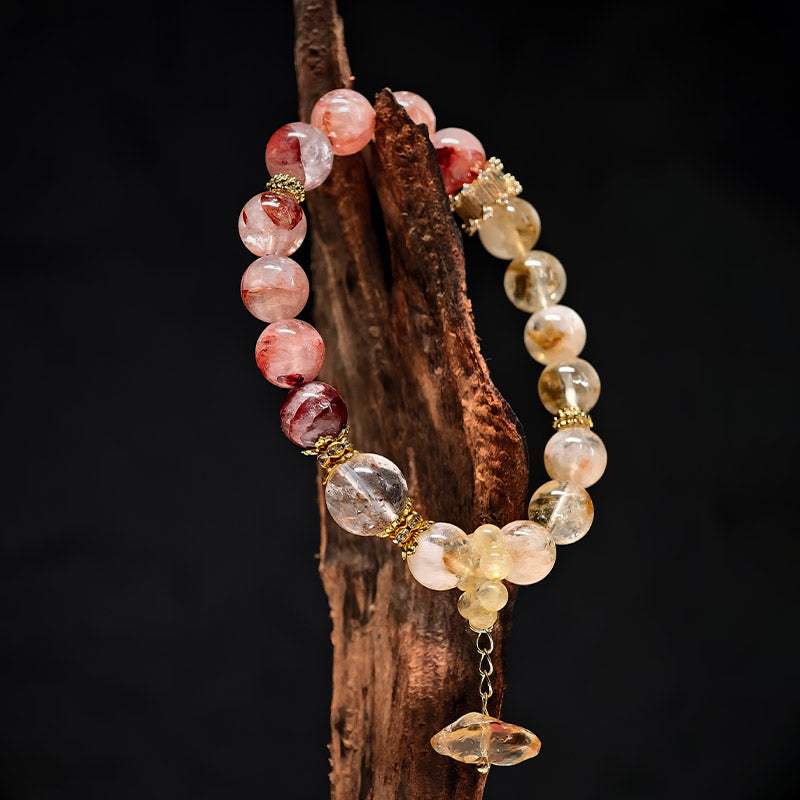 TaoVella Tricolor Crystal Energy Bracelet for Wealth, Confidence & Spiritual Healing - TaoVella