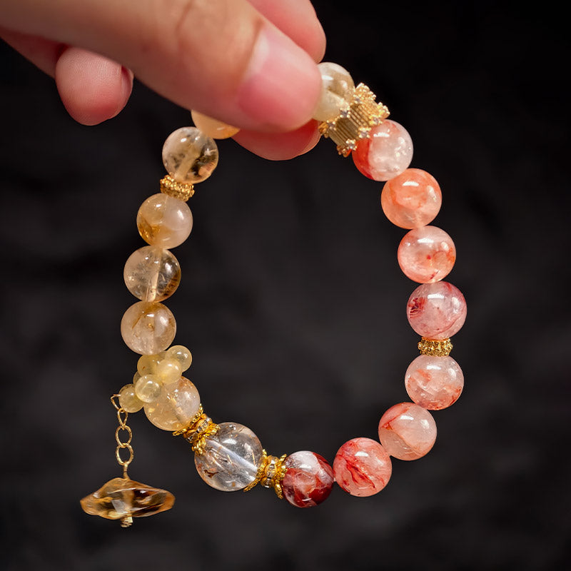 TaoVella Tricolor Crystal Energy Bracelet for Wealth, Confidence & Spiritual Healing - TaoVella