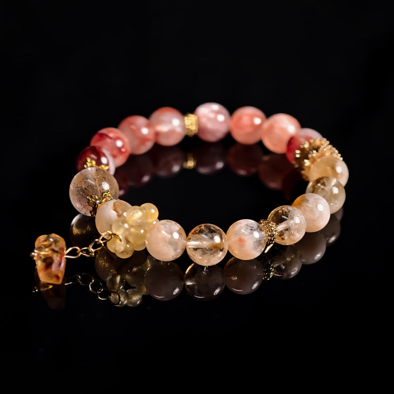 TaoVella Tricolor Crystal Energy Bracelet for Wealth, Confidence & Spiritual Healing - TaoVella