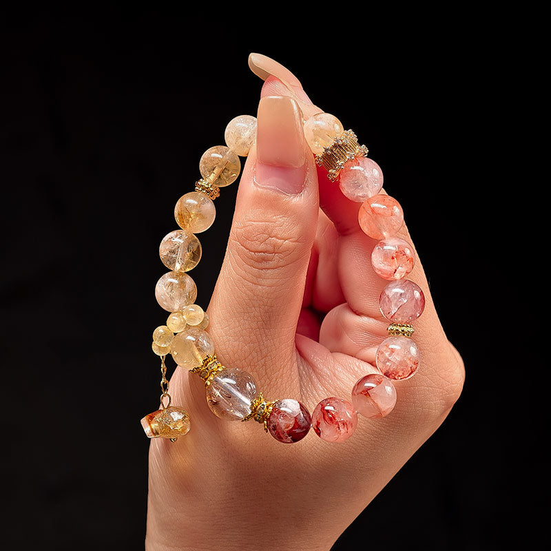 TaoVella Tricolor Crystal Energy Bracelet for Wealth, Confidence & Spiritual Healing - TaoVella