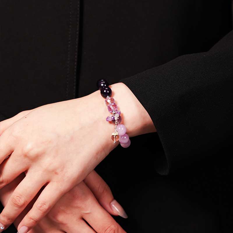 TaoVella Natural Amethyst Bracelet for Career, Wealth & Protection