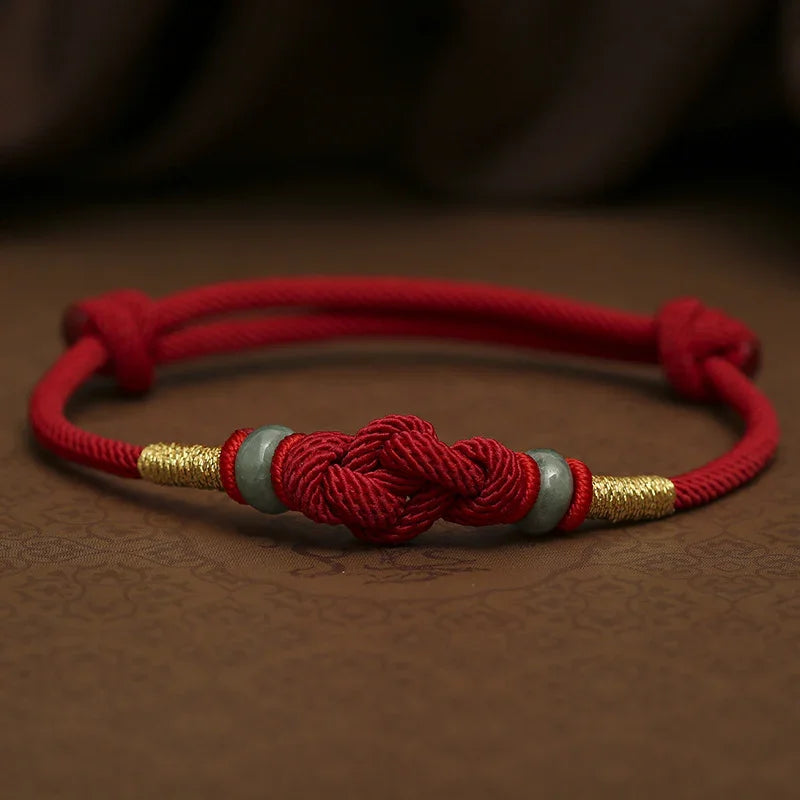 TaoVella Red String Jade Guardian & Lucky Couple Bracelet - TaoVella