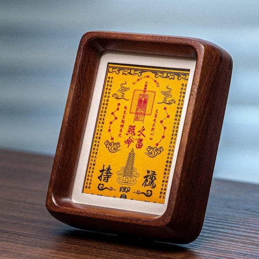 TaoVella Sacred Walnut Wood Deity | Guardian of Learning · Patron of Career · Awaken Your Fate - TaoVella