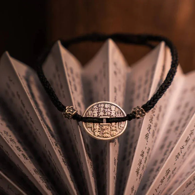 TaoVella Silver Protection Bracelet | Eastern Amulet to Attract Wealth & Banish Misfortune - Spiritual Jewelry for Wealth, Protection & Healing | TaoVella