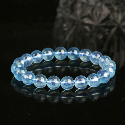 TaoVella Natural Aquamarine Crystal Tranquility & Healing Energy Bracelet - TaoVella