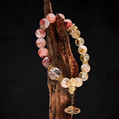 TaoVella Tricolor Crystal Energy Bracelet for Wealth, Confidence & Spiritual Healing - TaoVella