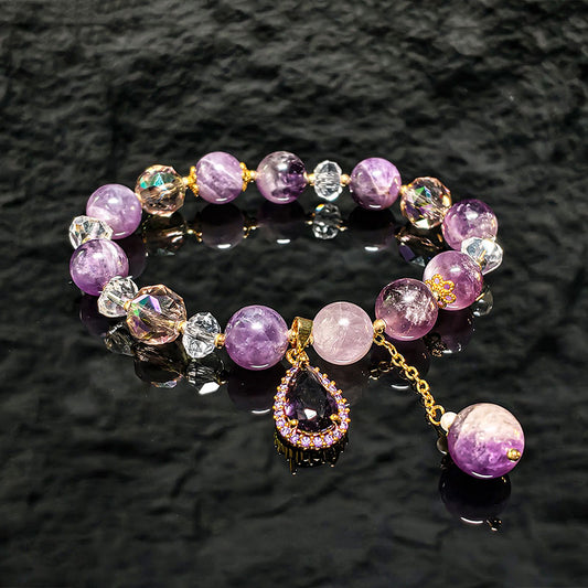 TaoVella Calm Eye – Amethyst Teardrop Spiritual Awakening Guardian Bracelet