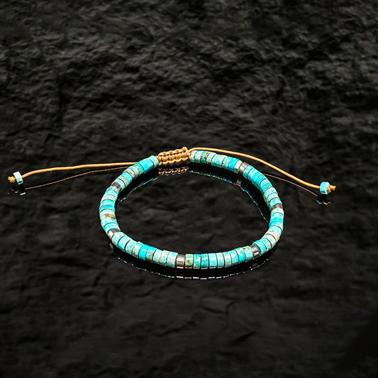 TaoVella Conquer-Anxiety Blue Imperial Stone Chakra Balance Protection Bracelet