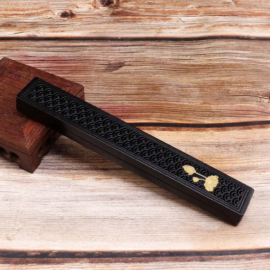 TaoVella Eastern Natural Ebony Incense Burner Fireproof Incense Box - Spiritual Jewelry for Wealth, Protection & Healing | TaoVella