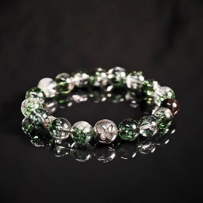 TaoVella Green Phantom 925Silver Butterfly Wealth Energy Protect Bracelet