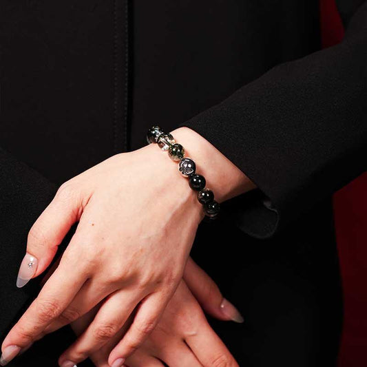 TaoVella Green Phantom 925Silver Butterfly Wealth Energy Protect Bracelet - TaoVella