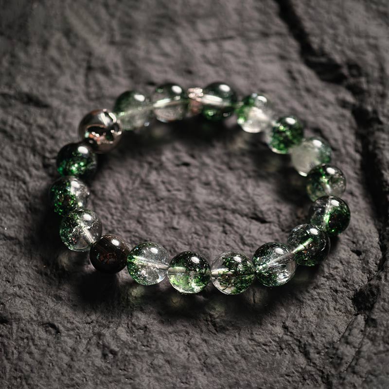 TaoVella Green Phantom 925Silver Butterfly Wealth Energy Protect Bracelet