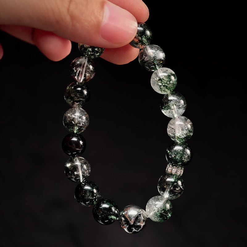 TaoVella Green Phantom 925Silver Butterfly Wealth Energy Protect Bracelet