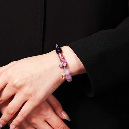TaoVella Natural Amethyst Bracelet for Career, Wealth & Protection
