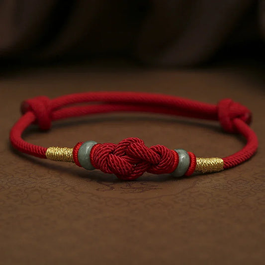 TaoVella Red String Jade Guardian & Lucky Couple Bracelet - TaoVella
