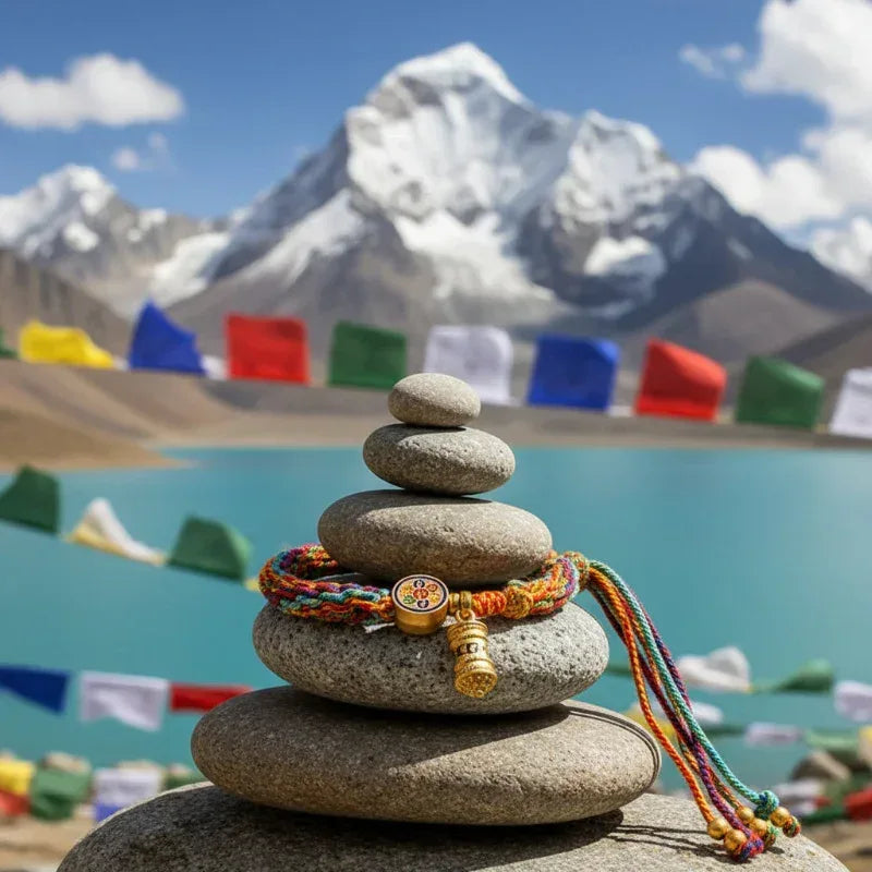 TaoVella Wheel of Life – Tibetan Colorful Eternal Energy Spiritual Guardian Bracelet - TaoVella