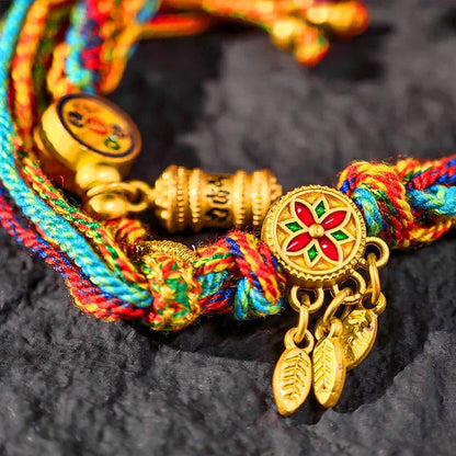 TaoVella Wheel of Life – Tibetan Colorful Eternal Energy Spiritual Guardian Bracelet - TaoVella